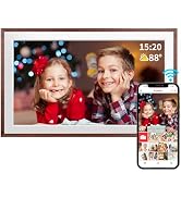 FRAMEO 15.6 Inch 32GB WiFi Large Digital Photo Frame 1920 * 1080 IPS FHD Touch Screen Smart Digit...