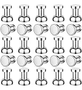 FINDMAG 25 Pack Magnetic Push Pins, Whiteboard Magnets, Magnetic Thumb Tacks, Fridge Magnets, Ref...