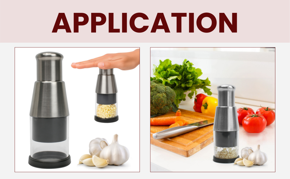 Pressed Garlic Chopper Stainless Steel