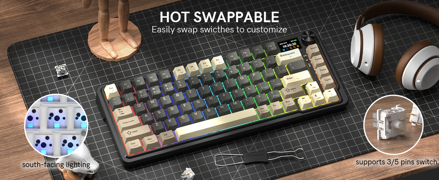 hot swappable mechanical keyboard