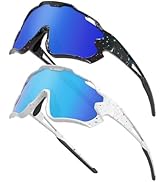 CMBJJU 2PCS Kids Sunglasses,Baseball Sunglasses for 8-14 Boys Girls,UV400 Sports Sunglass for Cyc...