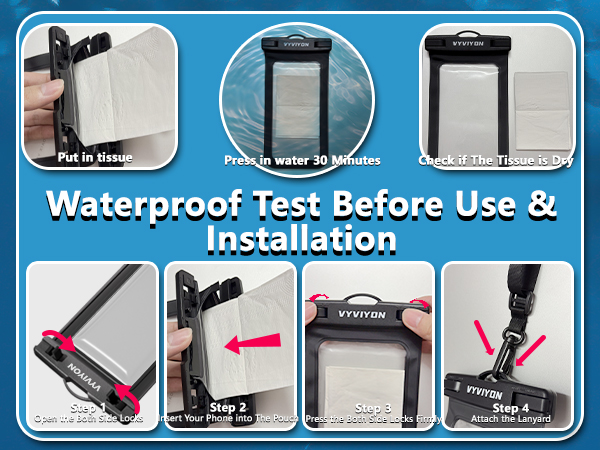 Waterproof phone pouch