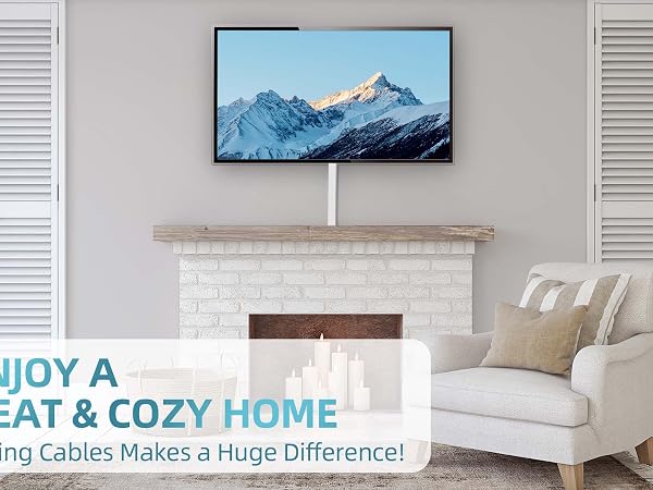cable concealer tv wire hider kit for wall mount tv tv cord hider