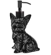 NEWHENGS Yorkshire Terrier Shaped Soap/Lotion/Hand Sanitizer Dog Lover Stainless Steel Pump Dispe...
