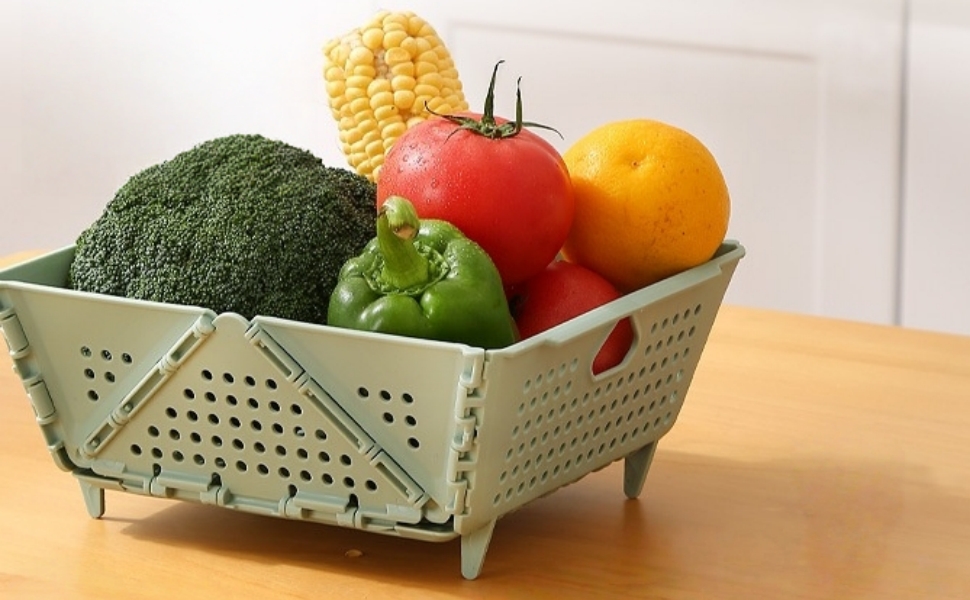 Collapsible Kitchen Colander and Strainer