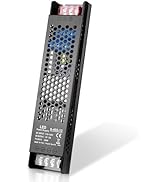 PZETCEIR LED Driver 12V 400W 33A Slim LED Power Supply, AC 110V to 12V DC Adapter, Constant Volta...