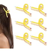 ACO-UINT 6 Pcs Pencil Claw Clips for Women Cute Pencil Shaped Claw Clips Kawaii Preppy Back to Sc...