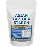 Tapioca Starch Powder - 2.5 lb Resealable Poly Bag - Non-GMO, Gluten Free, Vegan, Kosher, Plant B...