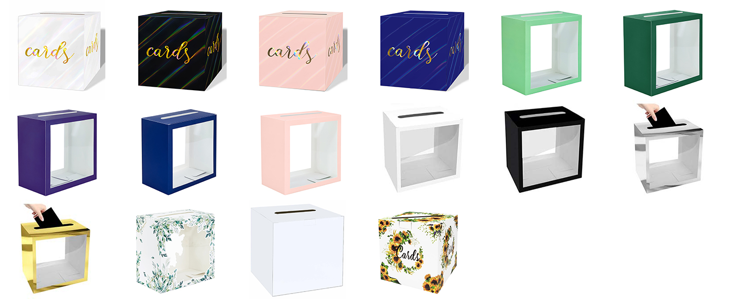 card box for party box for cards raffle box ballot box card box for wedding birthday card box