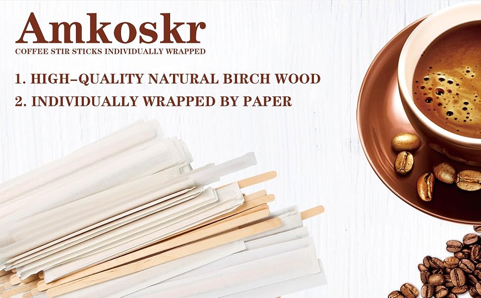 Coffee Stir Sticks Individually Wrapped