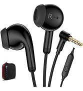 3.5mm Jack Earbuds Wired for ThinkPad Chromebook Laptop Noise Cancelling Headphones with Micropho...