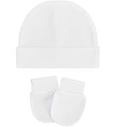 Century Star Cotton Newborn Baby Beanie Hats and Mittens Set Infant Hats for Baby Boy Girl Hats 0...