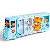 School Bus Pencil Case, Cartoon Pen Box with Sharpener, Large Capacity Stationery Organizer, Best...