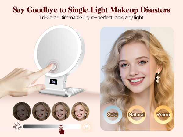 lighted magnifying mirror