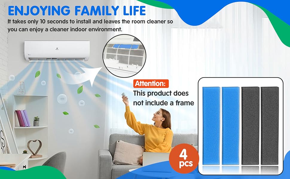 Mini Split air conditioner replacement filters