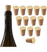 14 Pcs Cork for Bottles Stoppers Cork Plugs Soft Wood Natural Tapered Corks Wooden Replacement Co...