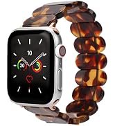 MAIRUI Resin Stretchy Watch Band for Women Compatible with Apple Watch 38/40/41mm 42/44/45/49mm T...