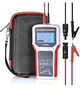 Solar Panel Power Meter 800W, Handheld PV Panel Multimeter Monitor MPPT Watt Voltage Amp with Cle...