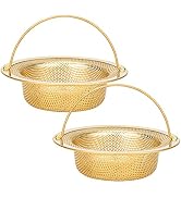 Snailhouse Sink Strainers, 2 Pack 4.5 Inches Stainless Steel Kitchen Mesh Sink Drain Basket Food ...