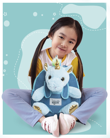 Handy small toddler backpack with stuffed animal toy - cool toddler gift