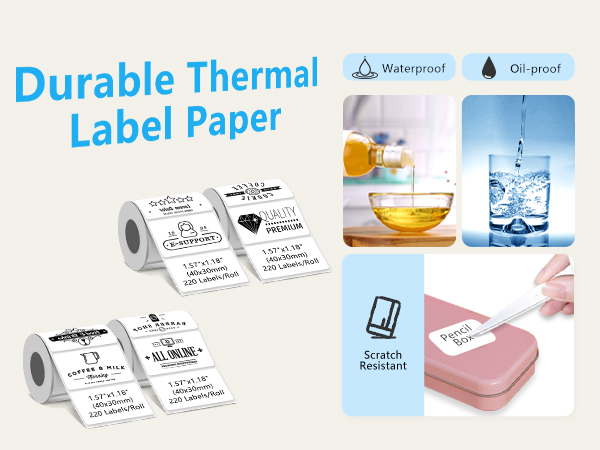 M110 Thermal Labels 4 Rolls
