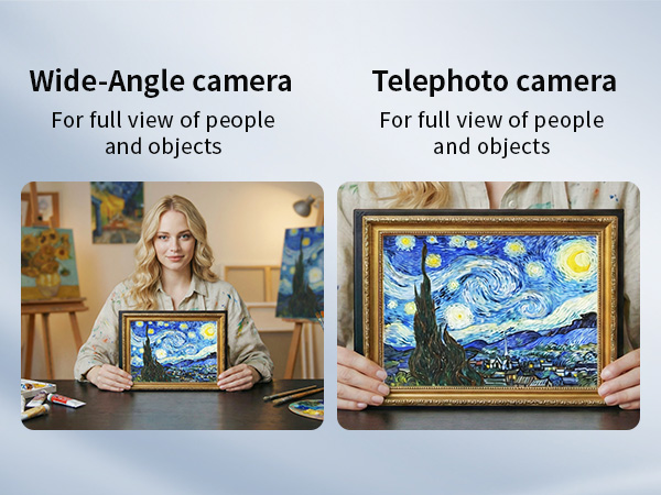 EMEET NOVA 4K Dual-Camera 4K Webcam for PC features two cameras