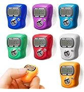 Sewery Electronic Finger Tally Counter 7-Pack, Mini LCD Digital Display Tally Counter, Handheld C...