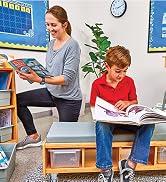 Really Good Stuff Fuzzy Feet Chair Glides, Noise Reducer for Classroom Chairs & Desks, Gliders Pr...