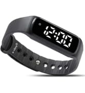 8 Alarm Silent Vibrating Alarm Watch Waterproof Medical Reminder Watch - with Timer and 8 Daily A...