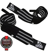 Nordic Lifting Wrist Wraps Super Heavy Duty (1 Pair/2 Wraps) 24" Support for Weight Lifting | Pow...