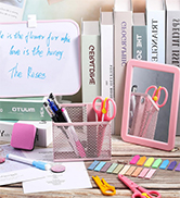 Pink locker accessories kit