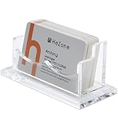 Business Card Holder for Desk Display, Clear Acrylic Cards Organizer Stand for Men and Women, Bus...