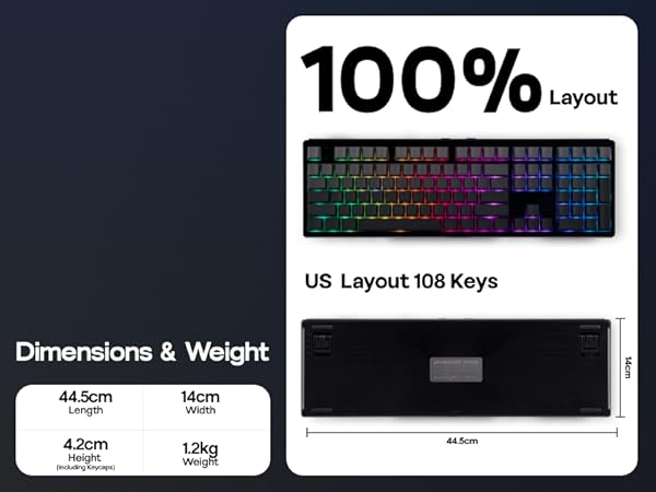 TH108 Wireless Gaming Keyboard