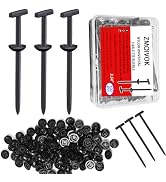 100 pcs Upgraded Nylon Universal Cable Tie Buckles,Nylon Zip Ties Clips with Buttoned,Cable Tie T...