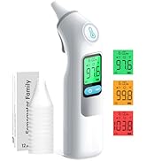 Femometer Family Ear Thermometer, Highly Accurate Ear Thermometer for Kids, Adults and Babies, 30...