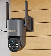 4G LTE Cellular Security Camera, 2.5K Solar Outdoor Cam Wireless Without WiFi Needed, 360° PTZ Li...