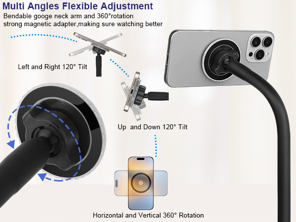 Magsafe gooseneck phone holder