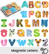 LOVESTOWN Magnetic Letters for Toddlers, 26 Large Animal Alphabet Magnets, Educational Learning T...