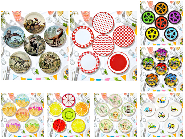 7 inch paper plates round paper plates disposable plates party supplies birthday plates cake plates