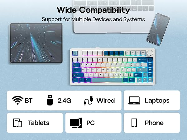 F75 wireless gaming keyboard