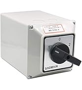 Baomain Universal Rotary Changeover Switch LW28-125/D303.3D with Master Switch Exterior Box LW28-...