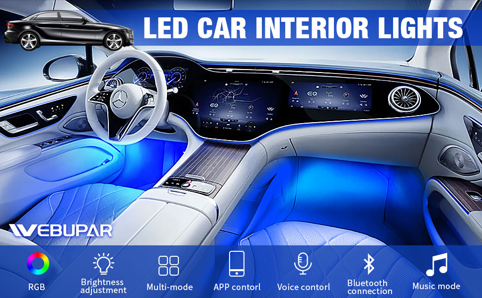 RGB interior car light