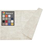 Homaxy Faux Leather Heat Resistant Placemats for Dining Table Set of 6, Waterproof Wipeable Washa...