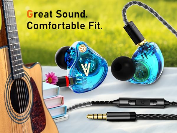 Audiovance Vibes 202 Black_HiFi Wired Earbuds