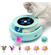 ORSDA Cat Toys 2-in-1 Interactive Cat Toys for Indoor Cats, Automatic Cat Toy Balls, Mice Toys Am...