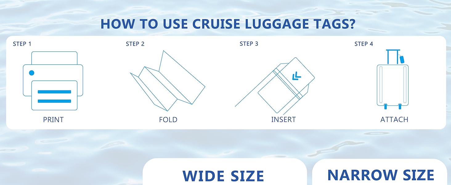 the use of cruise luggage tags
