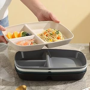 Unbreakable Divided Plates 11 Inch