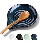 Herogo Spoon Rest Set for Kitchen Stove Top, 5.1" Ceramic Cooking Utensil Spatula Ladle Holder, K...