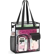 PACKISM Clear Tote Bag for School - Large Heavy Duty Clear Bag for School, See Through PVC Transp...
