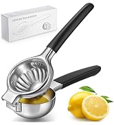 Lemon Squeezer, Sopito Stainless Steel Citrus Press Juicer Heavy Duty with Large Metal Squeezer B...
